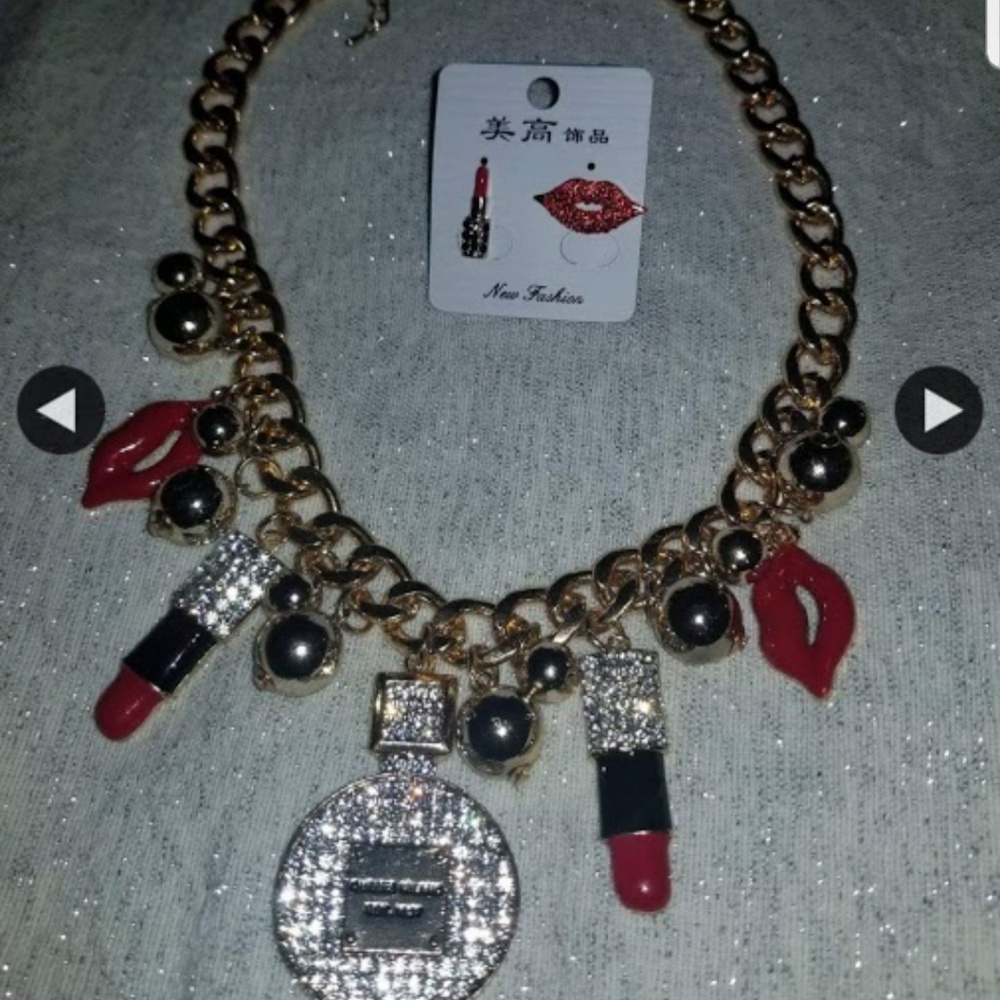 COPY - Charm Necklace and earring set